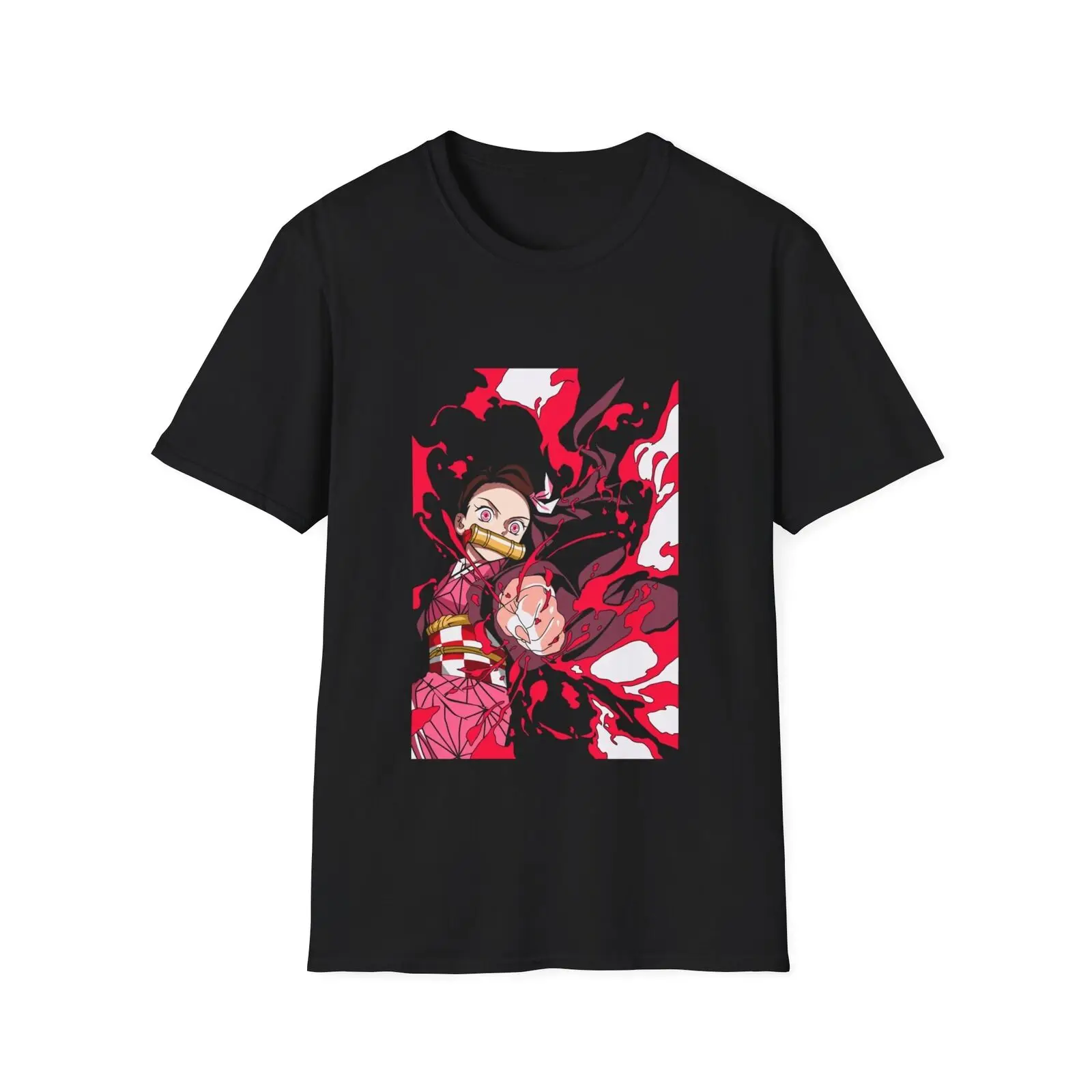 

Demon Slayer Nezuko Power Blood Mad T-Shirt, Anime Manga Tee, Graphic Top,