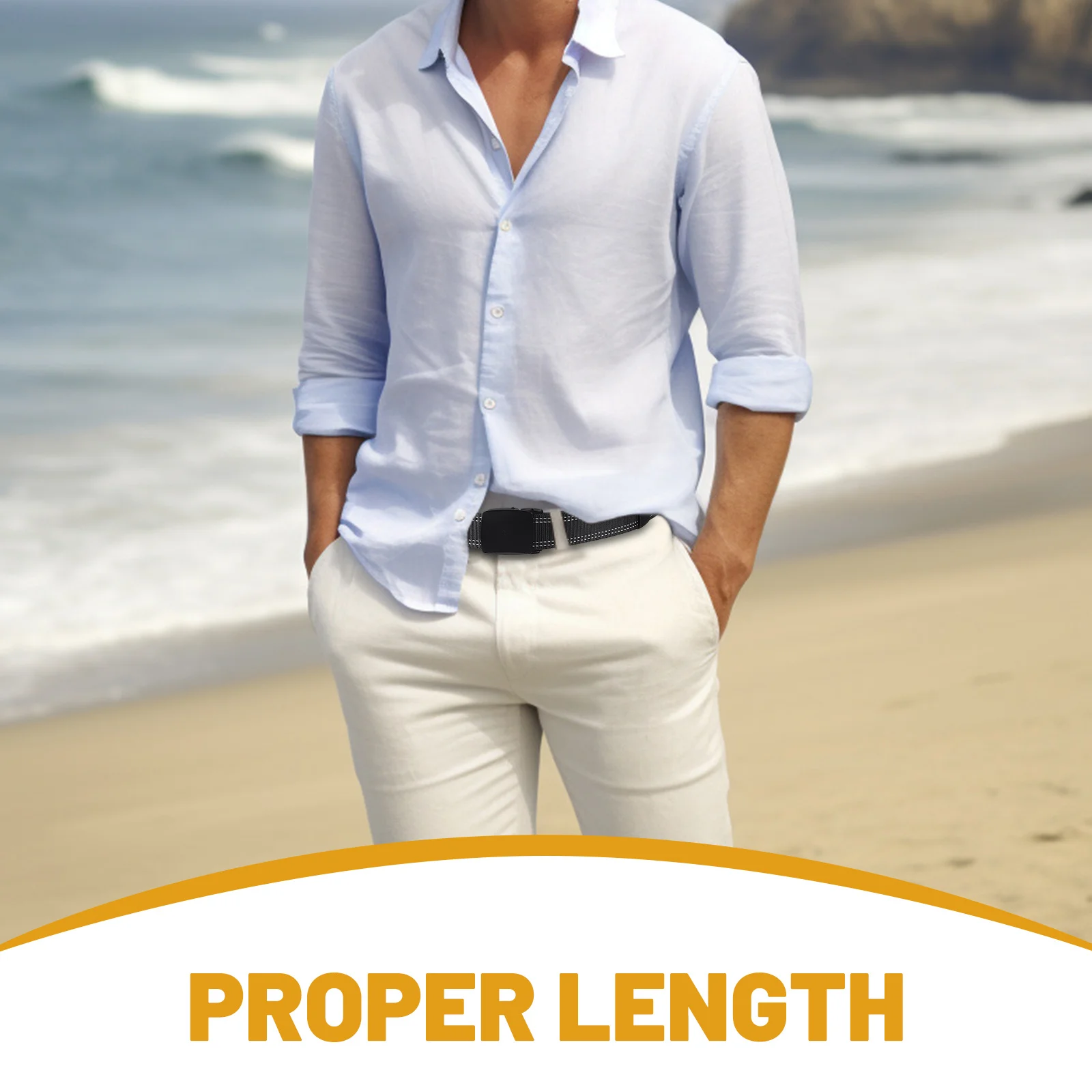 حزام نقود السفر للرجال، حزام خصر مخفي مضاد للسرقة، إبزيم معدني، أنيق وآمن ومريح ومناسب لمختلف الملابس #1