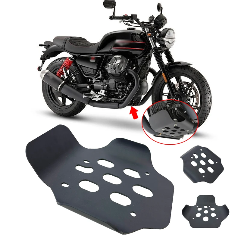 

Motorbike Engine Bottom Cover Bumper Guard Skid Plate For Moto Guzzi V7 850 Stone V7 850 Special Custom V9 Bobber 2020-2024