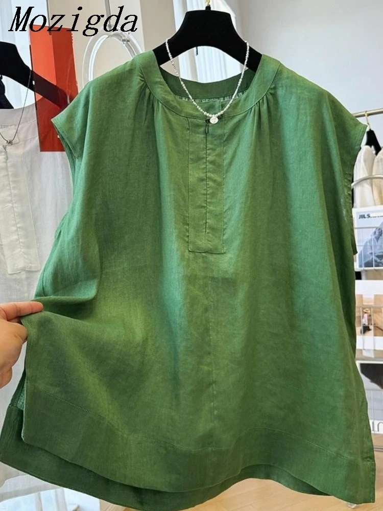 

Summer Elegant Shirts Women Sleeveless Cotton Blouse Vintage Casual Loose Work Beach Shirt Female Holiday Blusas Ladies Tops