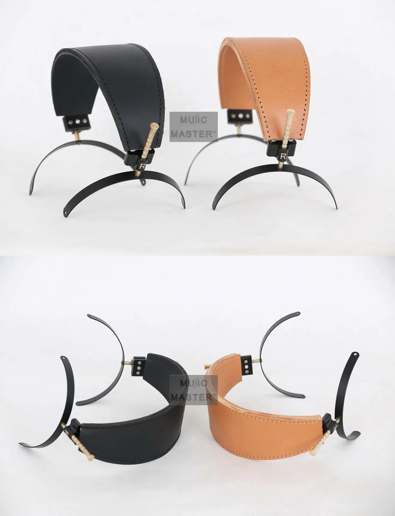 DIY Headphone Headband Replacement, Genuine Calfskin, Full Metal, Brass Slider Track, Headphone Accessories.
