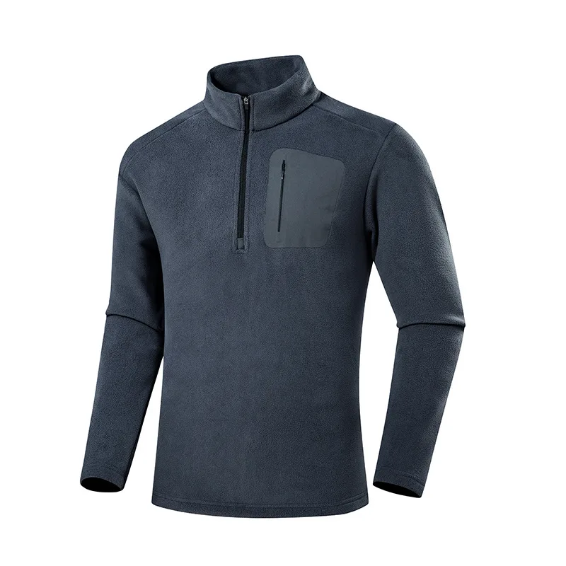 Polar Fleece Jacket 2024 Outdoor Sports Casual Warm Zip Up Inner Lining Mid Layer Thermal Baselayer Shacket