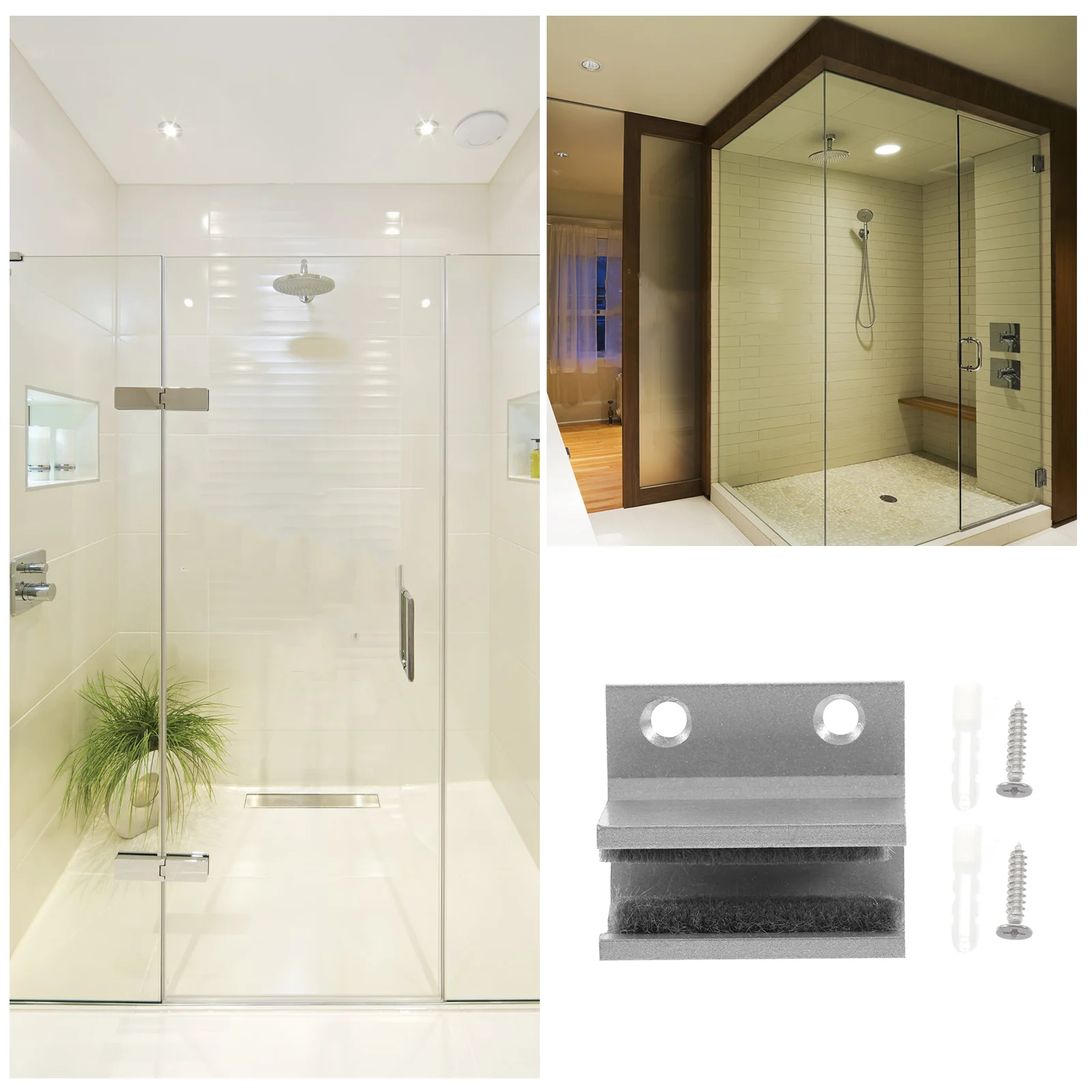 

Нижняя направляющая душевой двери из алюминиевого сплава, прочная направляющая для раздвижной стеклянной двери, запасные части, стопорные бамперы