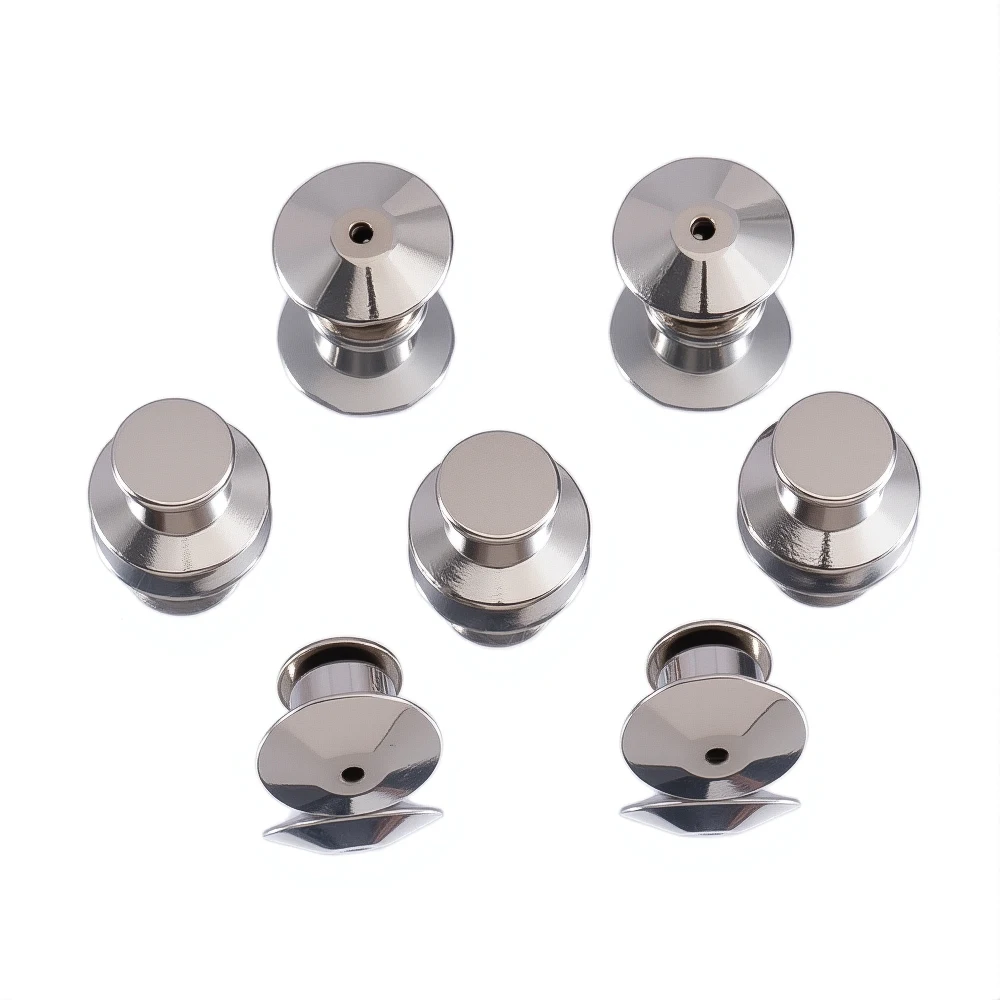 5/10/30/50 PCS Locking Pin Backs Metal Pin Backs Locking Pin Keepers Locking Clasp For DIY Enamel Brooch Badge Jewelry Making