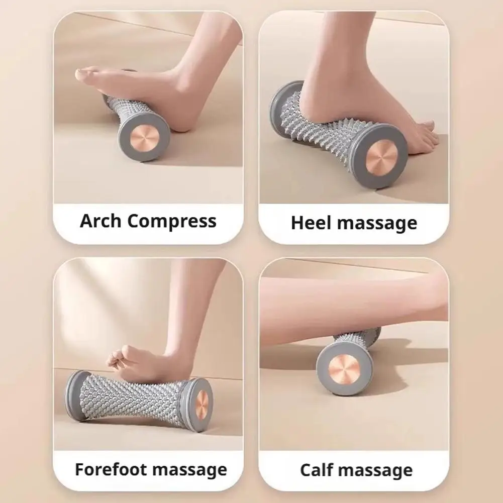 Fußmassagerolle zur Linderung von Plantarfasziitis - Tragbare Yoga- und Fitness-Muskelentspannungsrolle, Lindert Schmerzende Füße – Detail 12