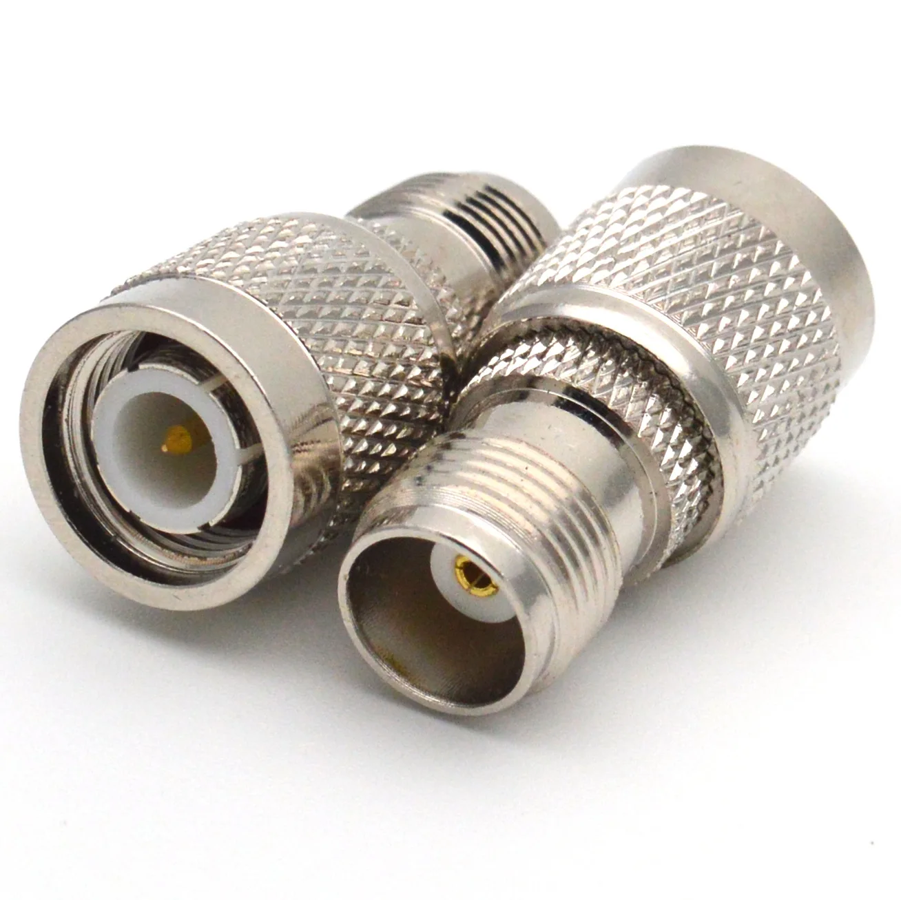 1 Stück TNC-Stecker auf TNC-Buchse RF-Adapter, gerader, vernickelter TNC-Koaxialstecker, Kupfer-Konverter – Detail 2