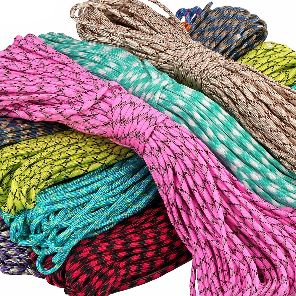 5mm7 Core Umbrella Rope Outdoor Life-saving Survival Rope Camping Tent Umbrella Rope DIY Bracelet Dog Collar 30m 100m Paracord