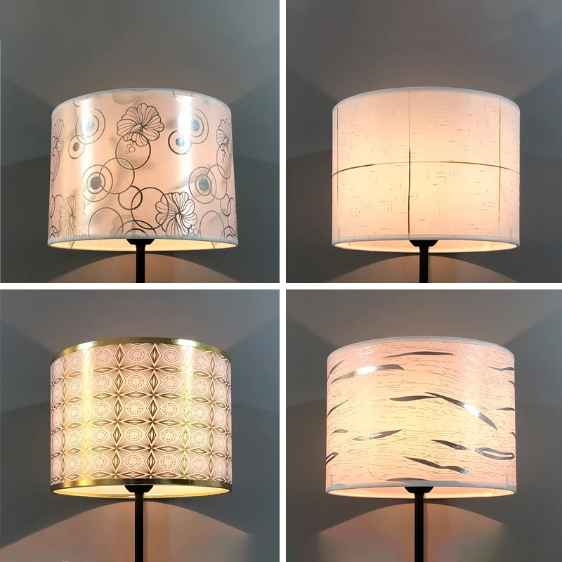 Living Room Lamp Shade BedroomFabric Lampshade Floor Lamp Chandelier E27 Tabletop Desktop Light Shade