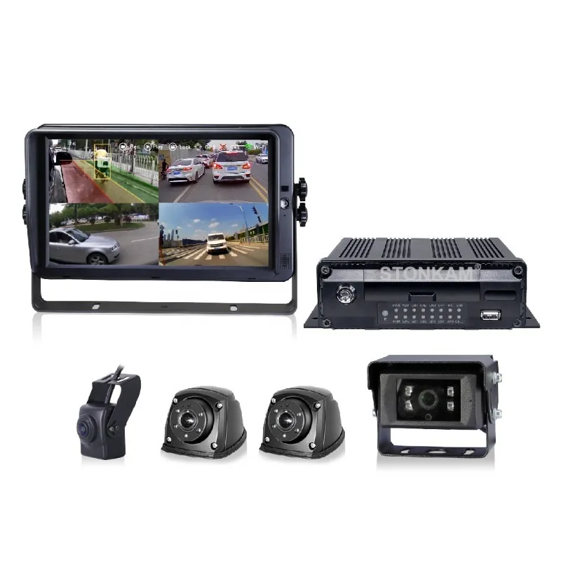 4 Channel  Truck Ai Mdvr Dvr Mobile With BSD Blind Spot Detection for Fleet Management
