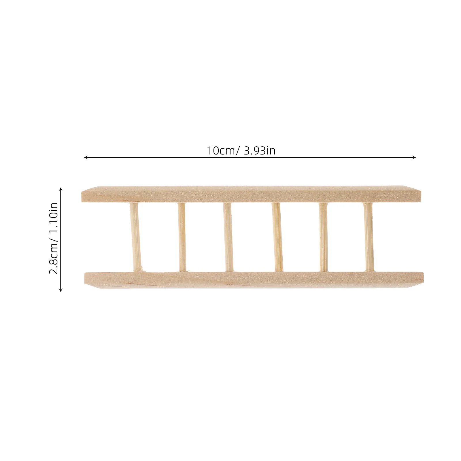 2Pcs Mini Wood Ladders Lightweight Dollhouse Accessories Fairy Garden Decor Miniature Models Simulation Furniture Toys