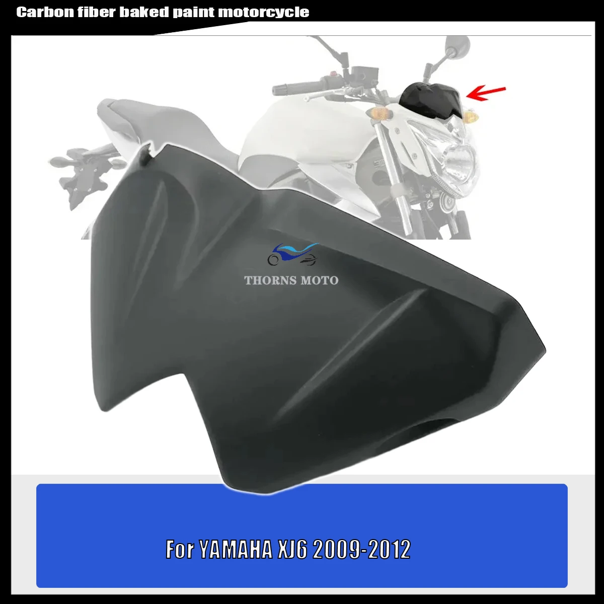 

Гидроокунанная отделка из углеродного волокна, инъекционная головка мотоцикла, обтекатель корпуса прибора для YAMAHA XJ6 2009-2012 2010 2011