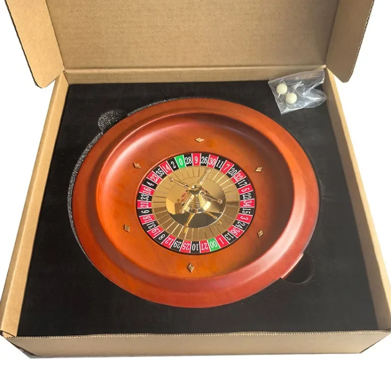 

Eleven inches Solid Wood Russian Wooden Roulette Wheel Entertainment Party Table Game Bar Gamble Tables Chess card entertainment