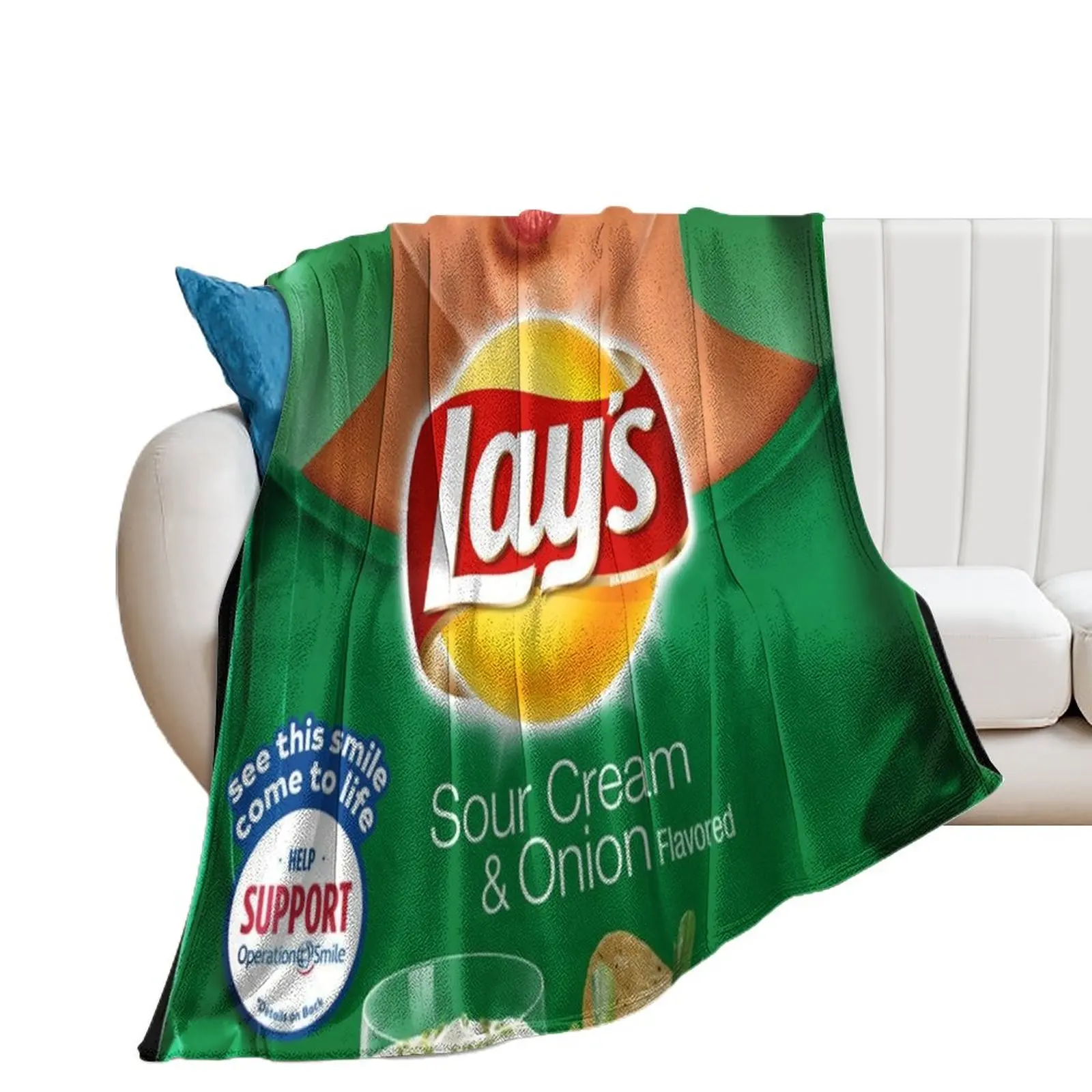 

Potato Chips Throw Blanket Stuffeds blankets and throws anime Bed Blankets