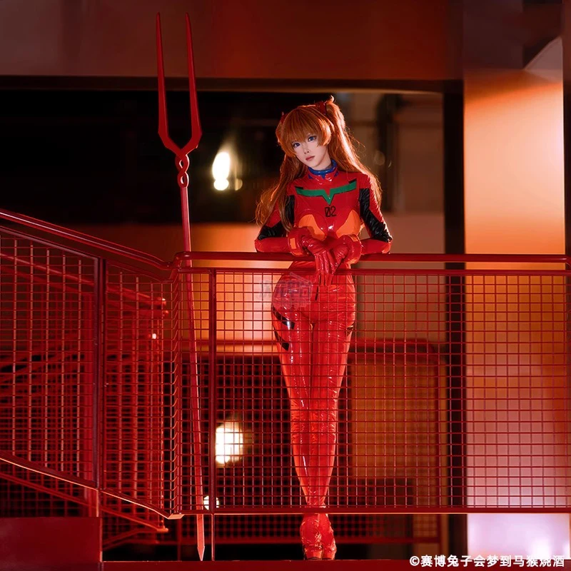 أزياء أنيمي أسوكا لانغلي سوريو التأثيرية أسوكا لانغلي سوريو إيفاك أسوكا لانغلي سوريو بذلة أزياء الهالوين للنساء للحفلات #4