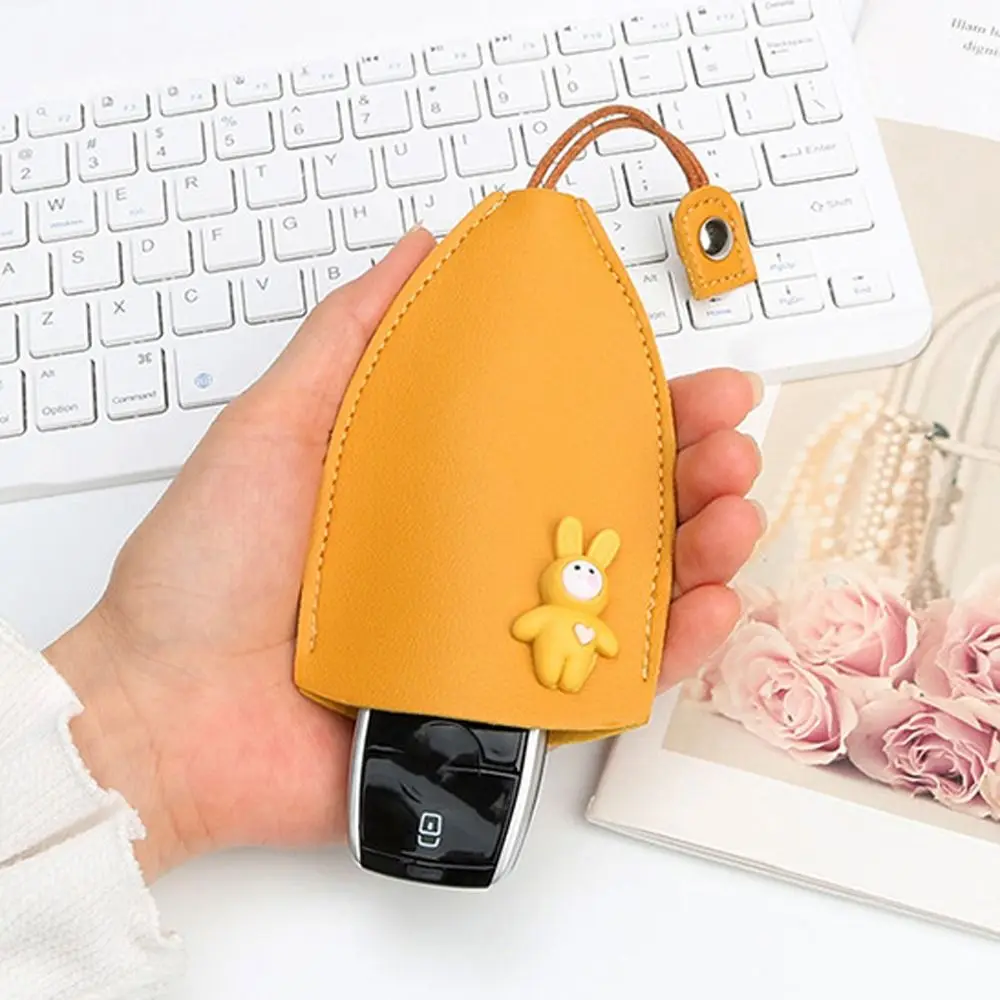 Katze ziehen Glück pu Leder Schlüssel tasche Tür Schlüssel etui Kaninchen Schlüssel bund Beutel ziehen Typ Schlüssel tasche Schlüssel Brieftaschen Haushälterinnen Schlüssel halter