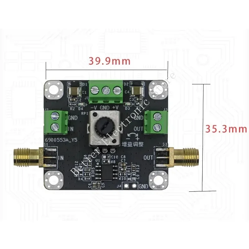 وحدة مضخم صوت عالي السرعة AD825 مع مضاعف قابل للتعديل، وحدة مضخم تشغيلي صوتية عالمية من نوع JEFT