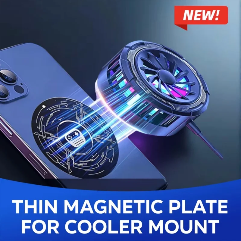 Ultra Thin Magnetic Iron Ring Sticker Metal Plate Universal Accessory for Phone Cooler Car Mount Fit for Android Phones Tablets