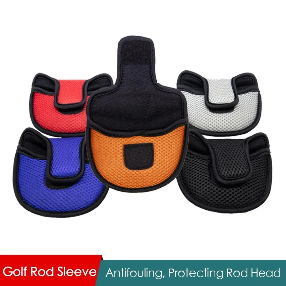 Durable Mesh Surface Practical Golf Putter Head Cover Protective Headcover Golf Rod Sleeve Golf Club Head Covers