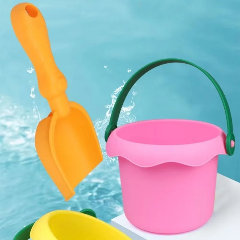 1 conjunto balde de areia pit ferramenta balde praia areia jogar brinquedos abs pá praia balde brinquedos portátil leve praia jogar brinquedos crianças