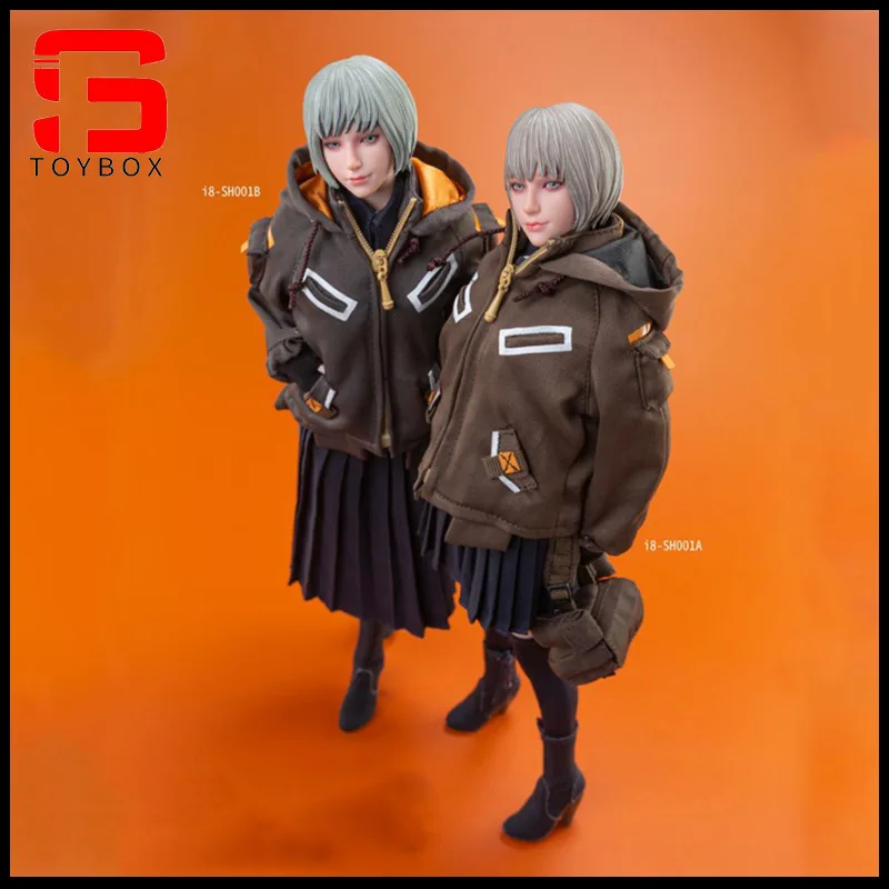 In Stock i8TOYS I8-SH001 1/6 Female Combat Hooded Jacket Belt Bags Set Soldier Clothes Model Fit 12'' Action Figure Body Dolls