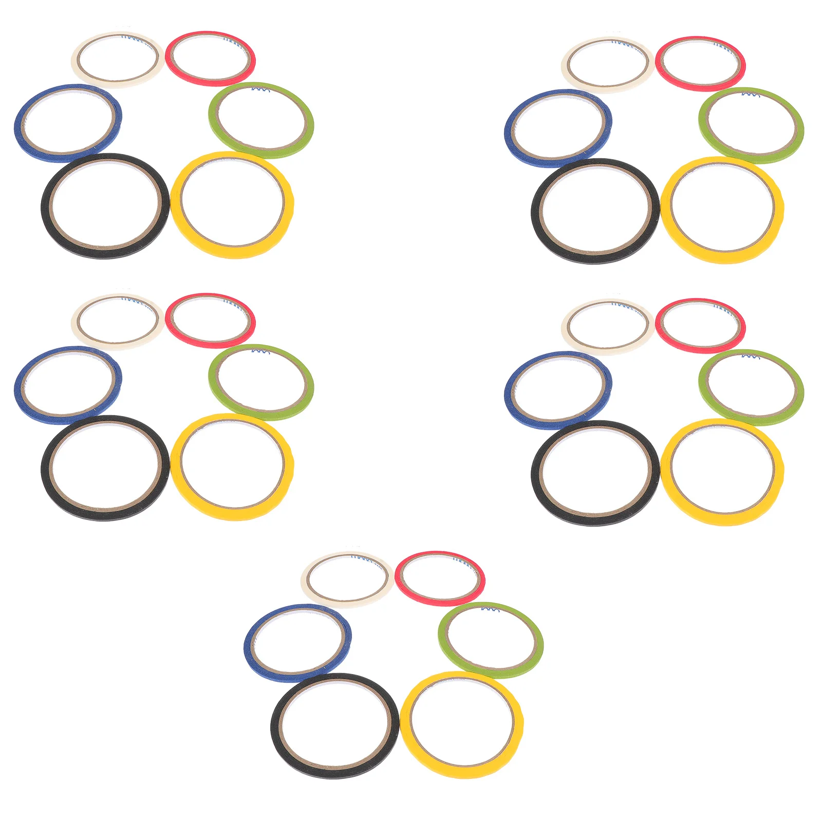 30pcs Colorful Masking Tape For Diy Craft Labeling Tape Adhesive Paper Tapes Multifunctional Clothes Draping Tapes
