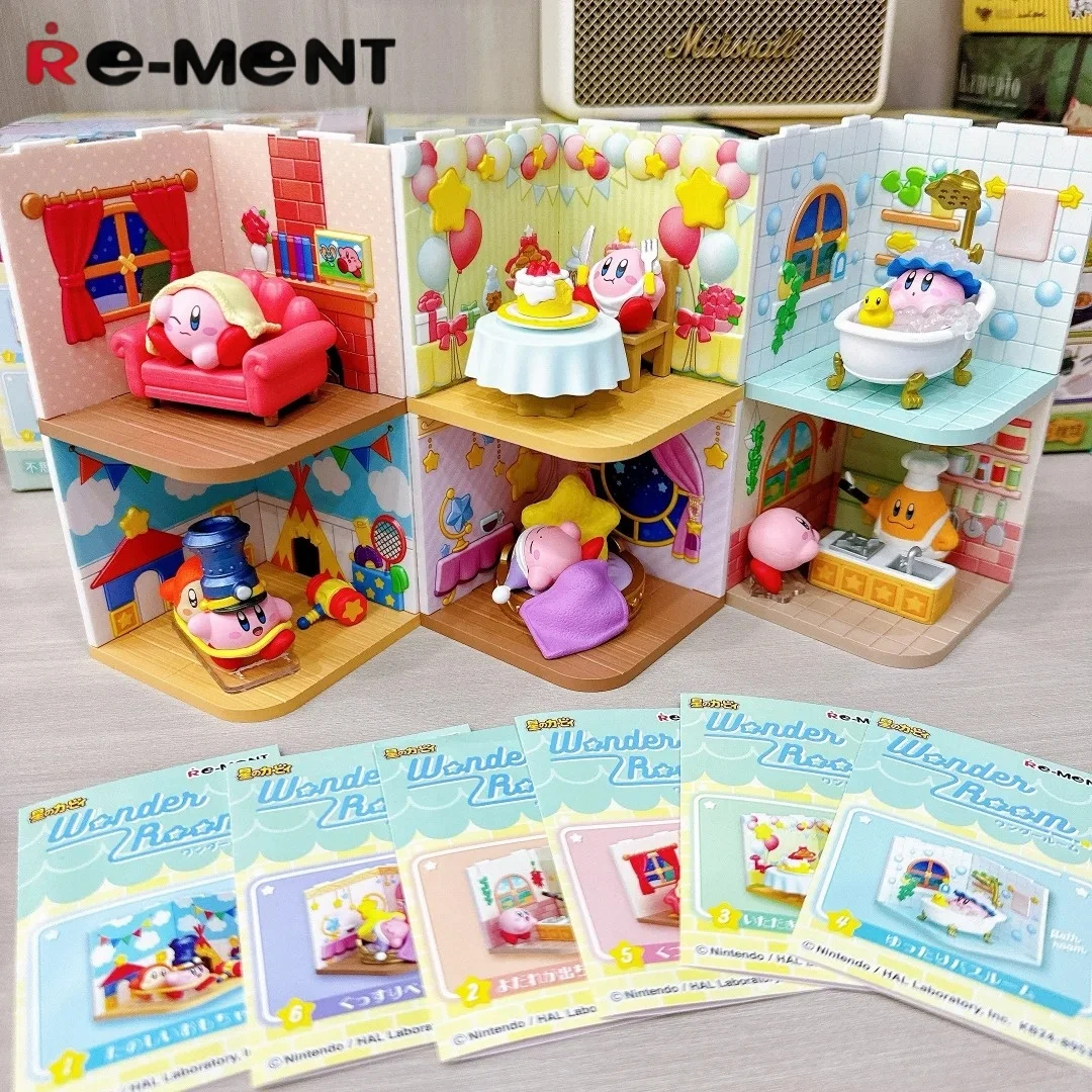

Re-Ment Original Star Kirby Wonder Room Collection Action Figure Anime Kawaii Creative Kirby Toy Ornament Box Egg Hobbies Toy