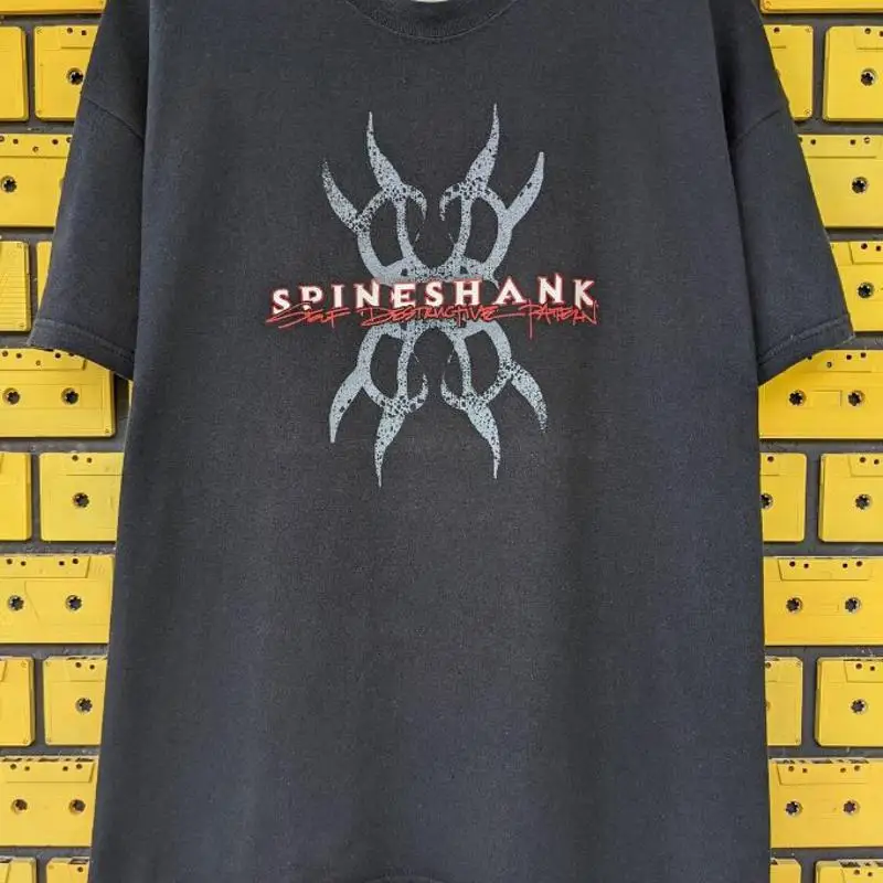 Spineshank Self Destructive Pattern Album T Shirt All Size