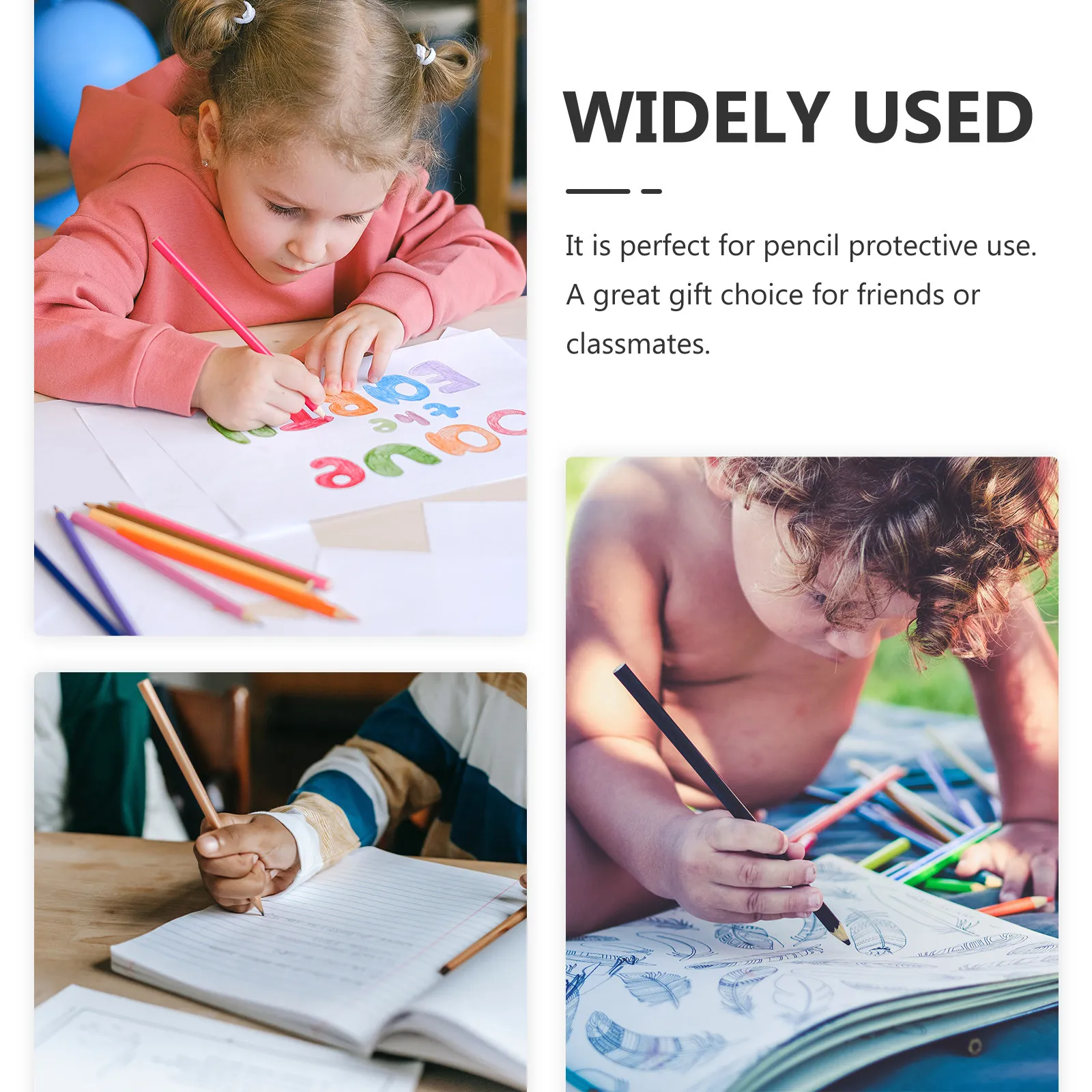 

30 шт. силиконовых колпачков для карандашей с мультяшными рисунками, гибкие удлинители для карандашей, милые декоративные колпачки для детей, школьные принадлежности