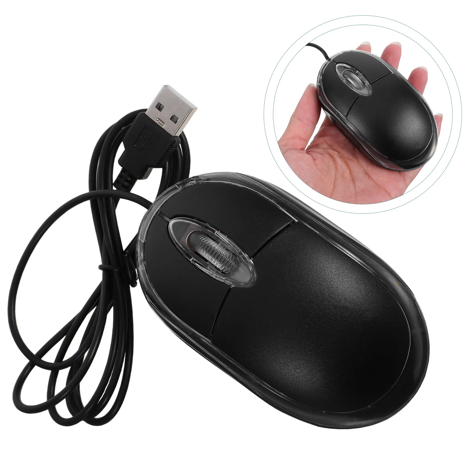 

1Pcs USB Mouse Optical Computer Wired Mice 1000 Dpi Ultra-Precise Scroll Wheel Ergonomic Design for Office Home Use Desktop
