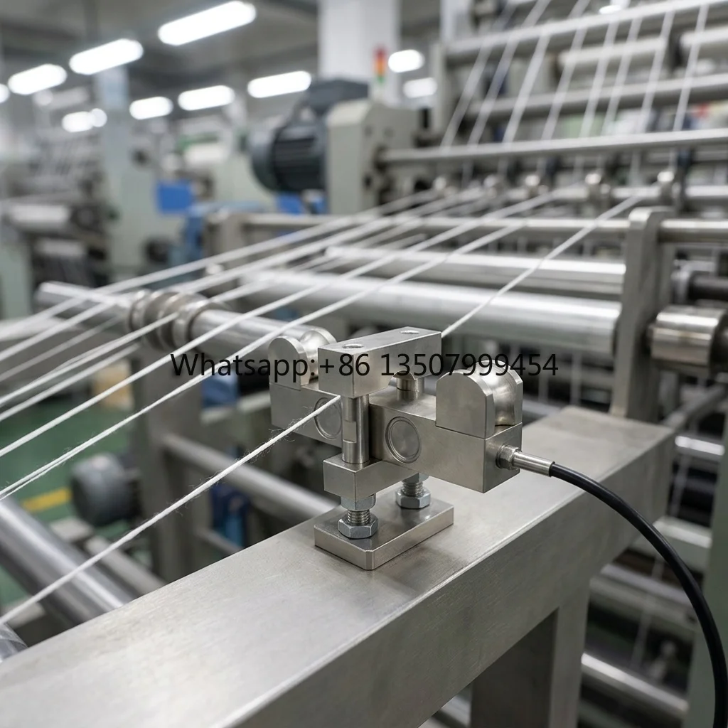 High Stability Textile Yarn Tension Sensor Wire Rope Tension Load Cell 150% Overload Textile Force Transducer for Loom & Lifting
