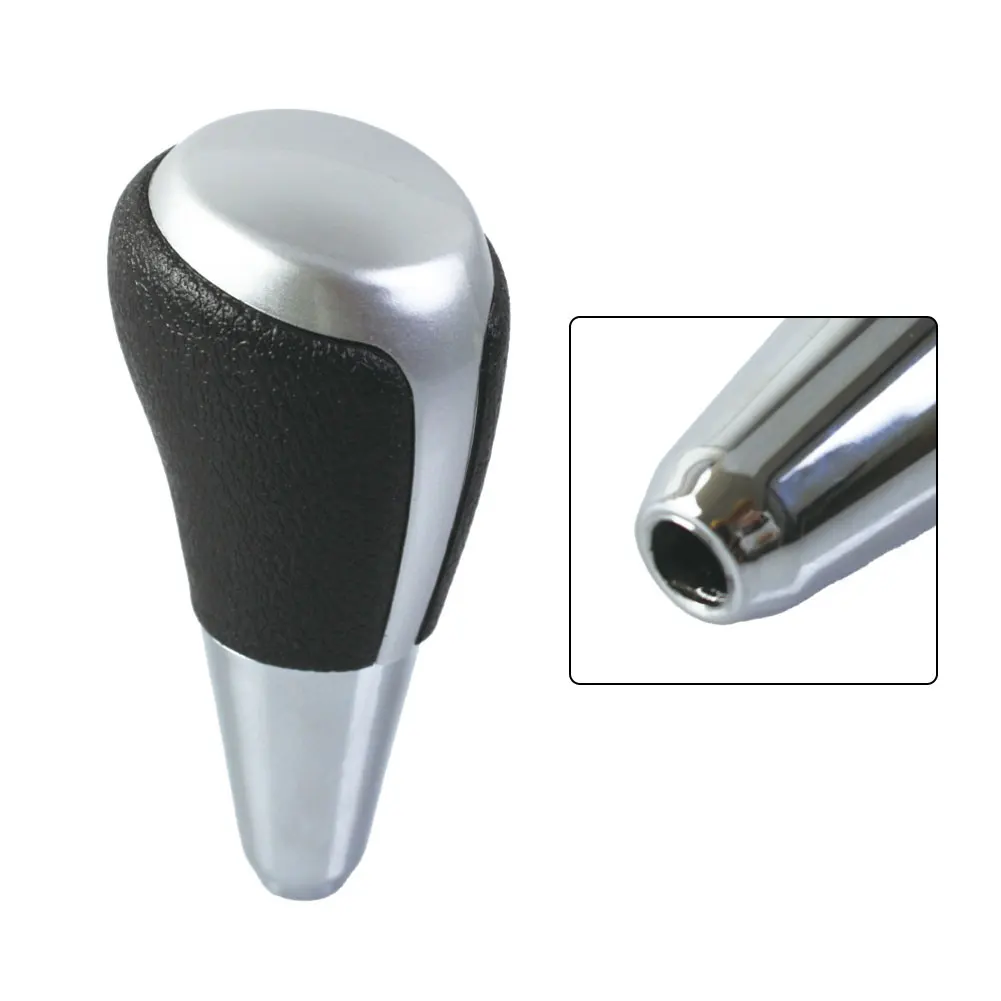 

1pcs Shift Knob For Toyota For Prius C 2012 2017 For Rav4 For Camry Plastic Artificial Leather Chrome Brown Car Accessories