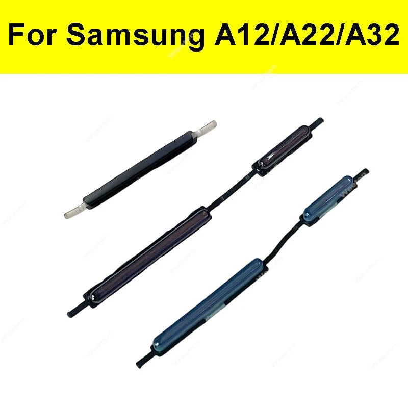 

Для Samsung Galaxy A12 A125F A22 A225F A32 A326B A326U Кнопки включения и выключения громкости вверх и вниз Боковые клавиши Кнопки регулировки громкости Запчасти