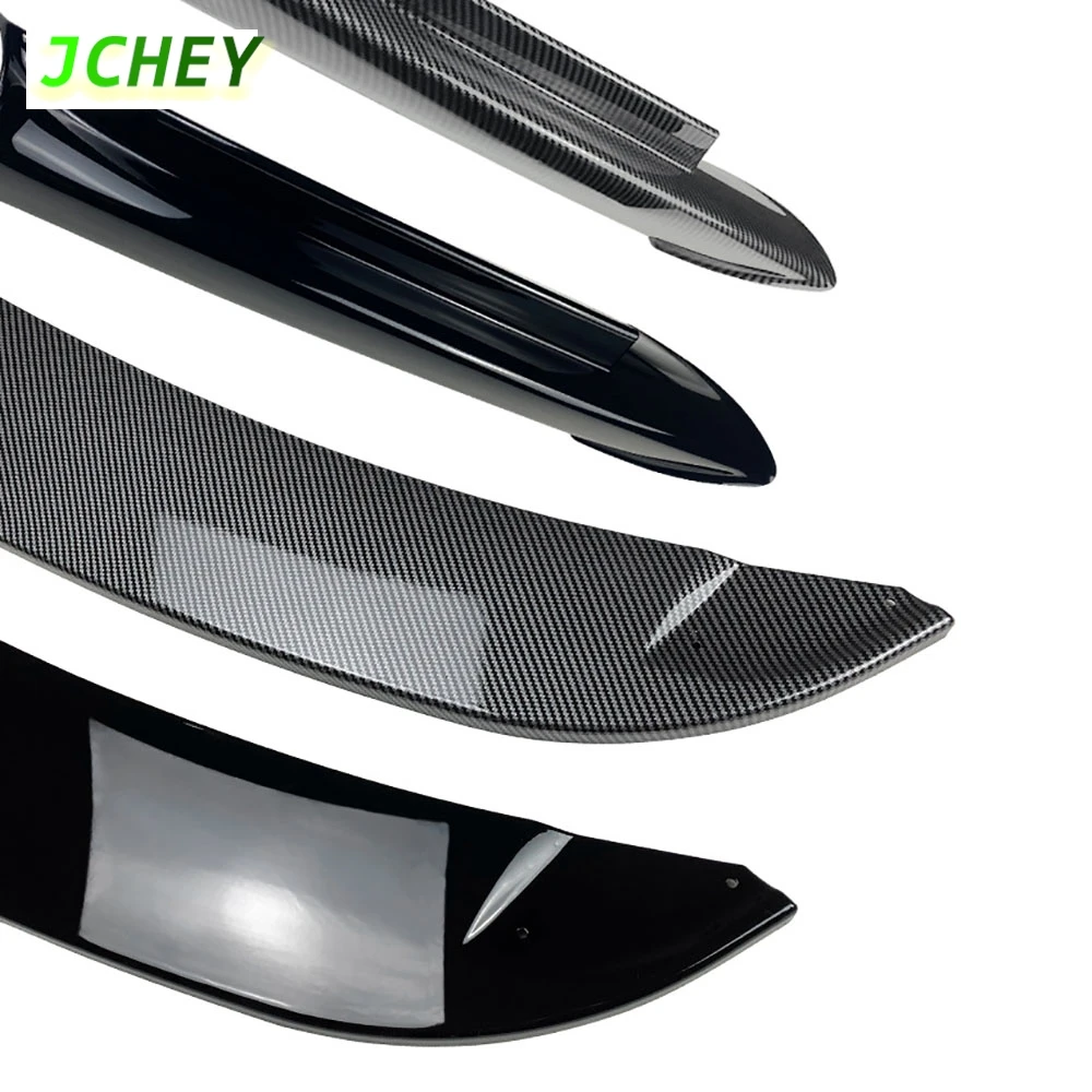 

JCHEY ABS Front Bumper Lip Spoiler With Canard Splitters for BMW 3 Series E90 MTech Sport 2005-2008 Front Lip Flaps Apron Car