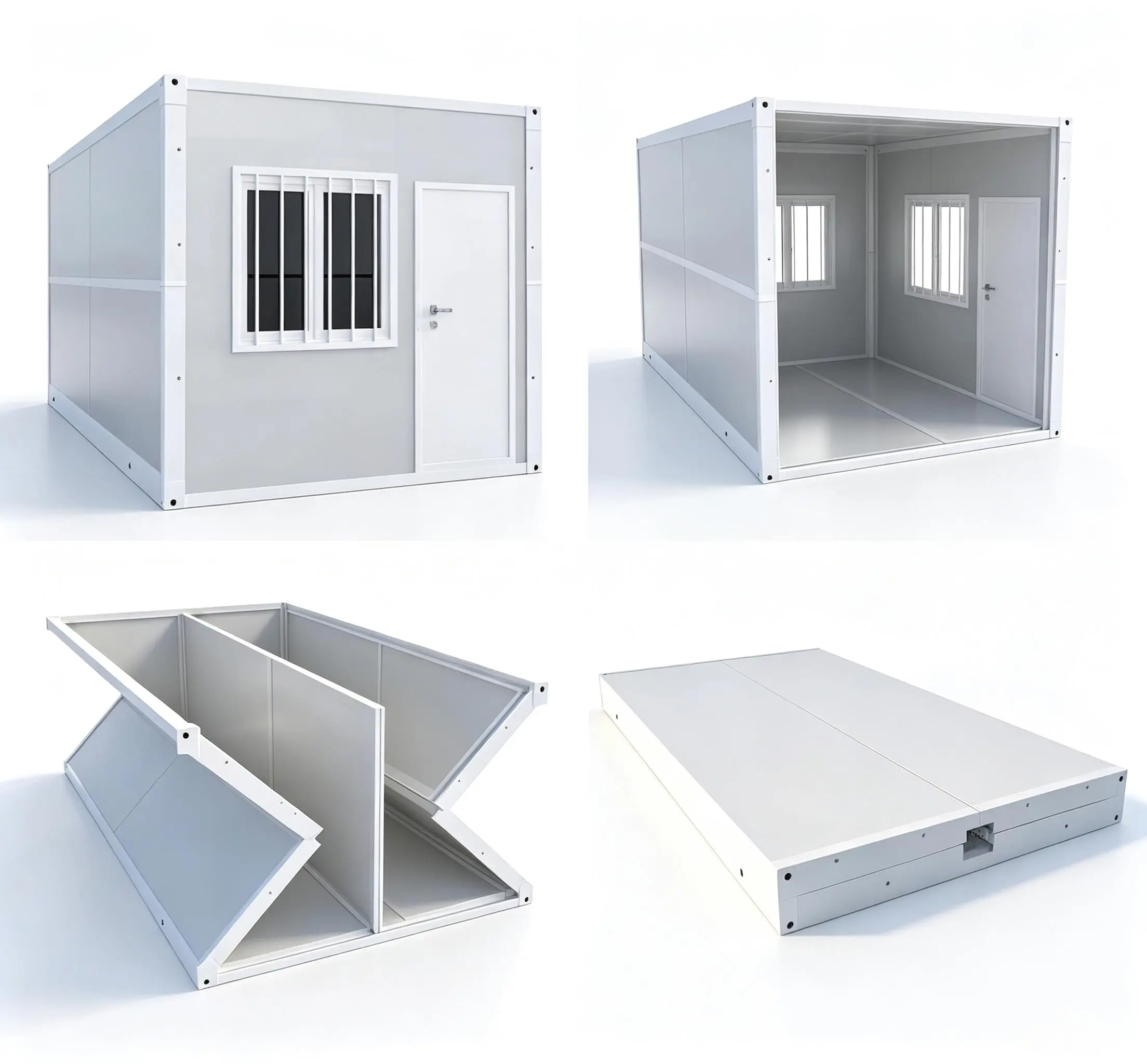 FL Container Garage High Security Mobile Container Garage For Vehicle Storage Outdoor Home Parking Shelter