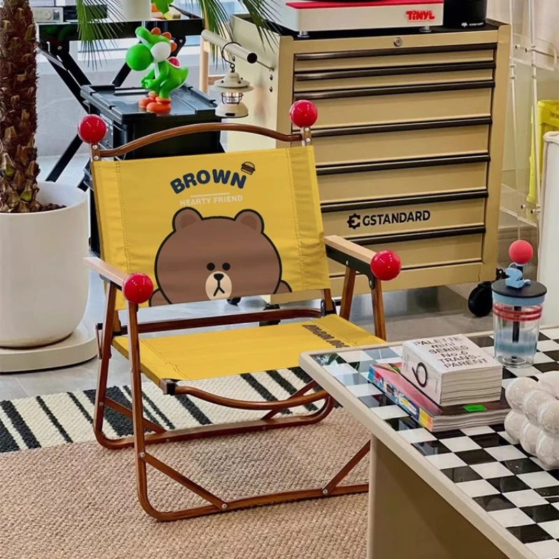 

Heavy-Duty Kermit Camp Chair: 300lbs Oxford Fabric Foldable Sand Chair with Anti-Slip Legs Compact Carry Bag for Beach/Camping