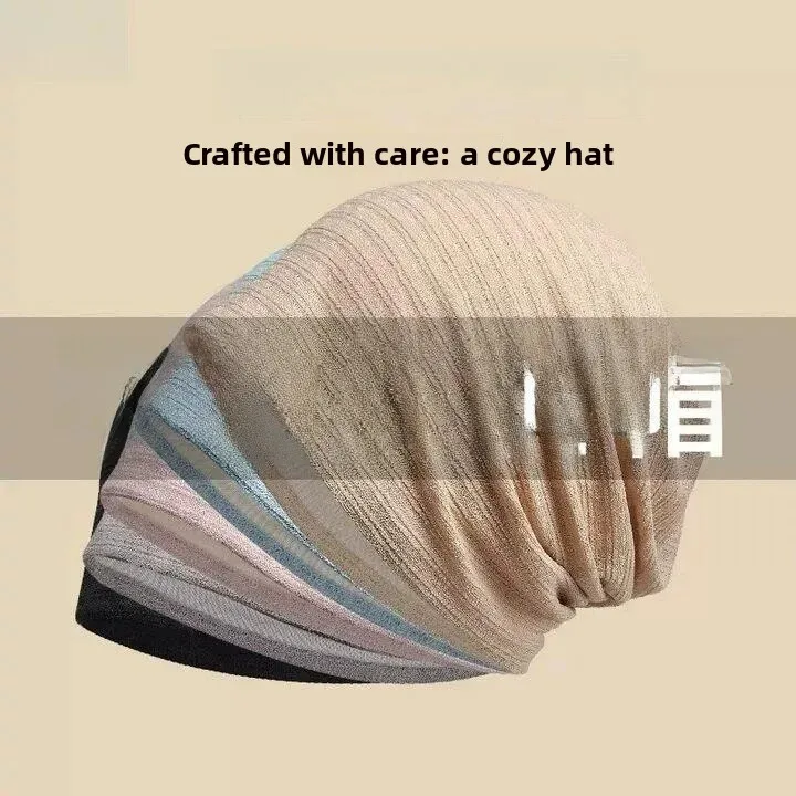 Chemotherapy Post Operation Ladies Hairless Cap Thin Night Sleep Hat Suitable for Bald Head Comfortable Cotton Windproof Cap