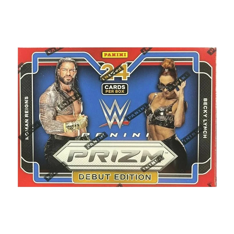 Panini 2022 WWE Prizm Debut Edition Boîte de cartes à collectionner de lutte - 24 cartes de collection Quantité limitée