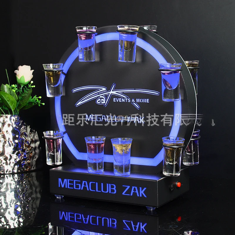 Luminous bullet cup holderktvCreative bar wine rack, one-shot cocktail rack, creative bar champagne glass holder