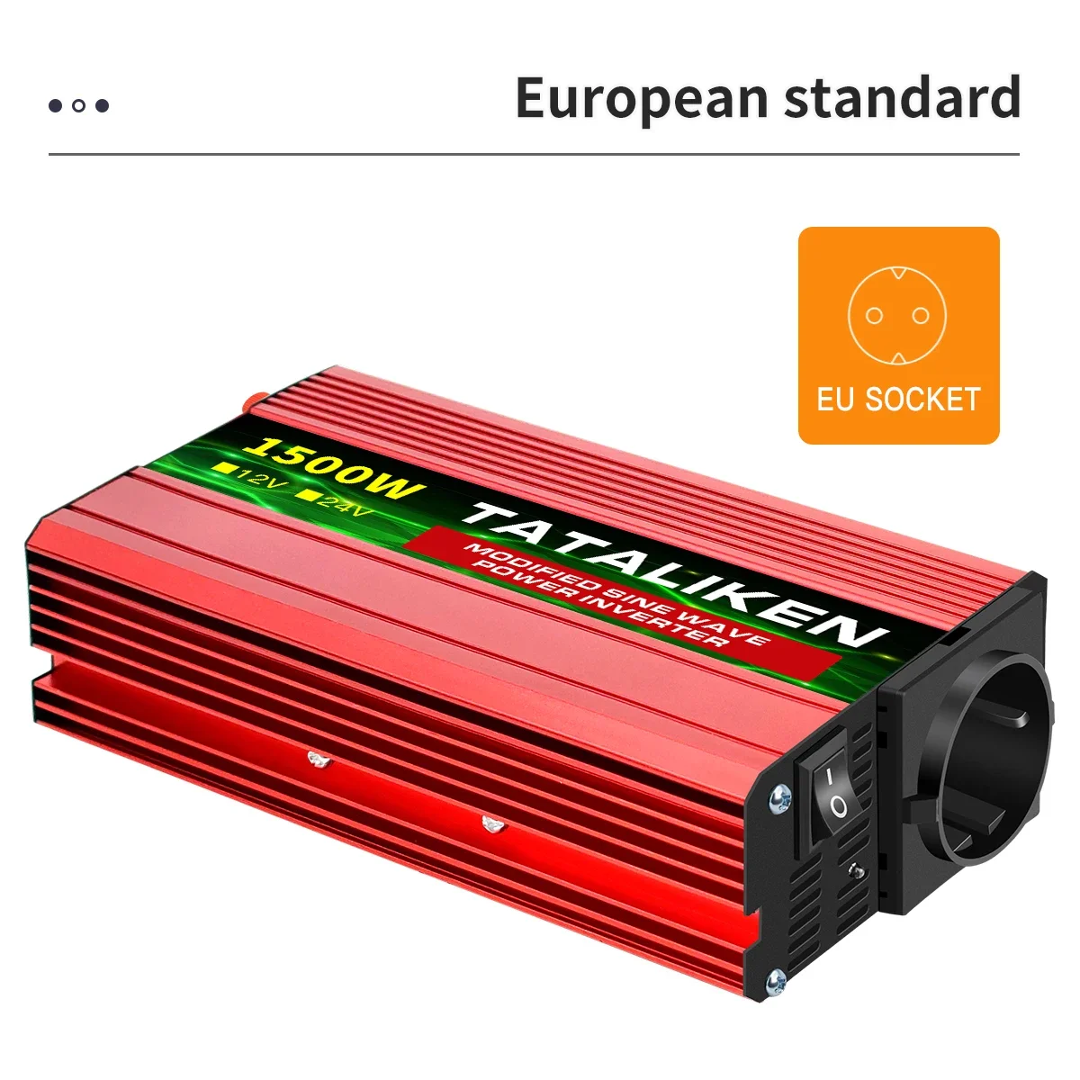 電圧表示付き修正正弦波インバーター,DCからAC 220v,600w,1500w,2500w 
