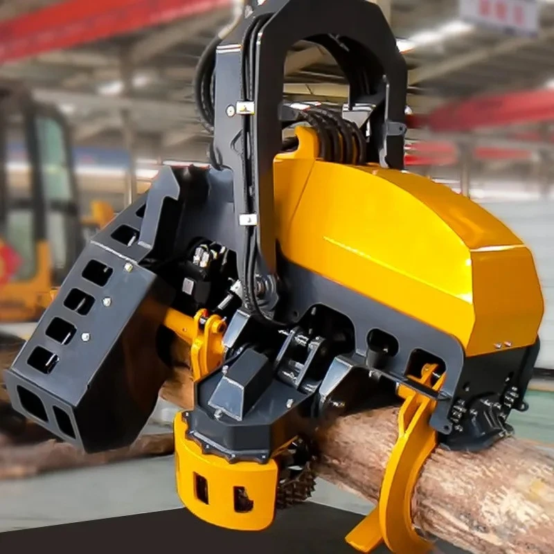 Hot Excavator Tree Harvesting Machine  Tree Cutting Machinery with Grab Log and Saw Chainsaw for Cutting Trees