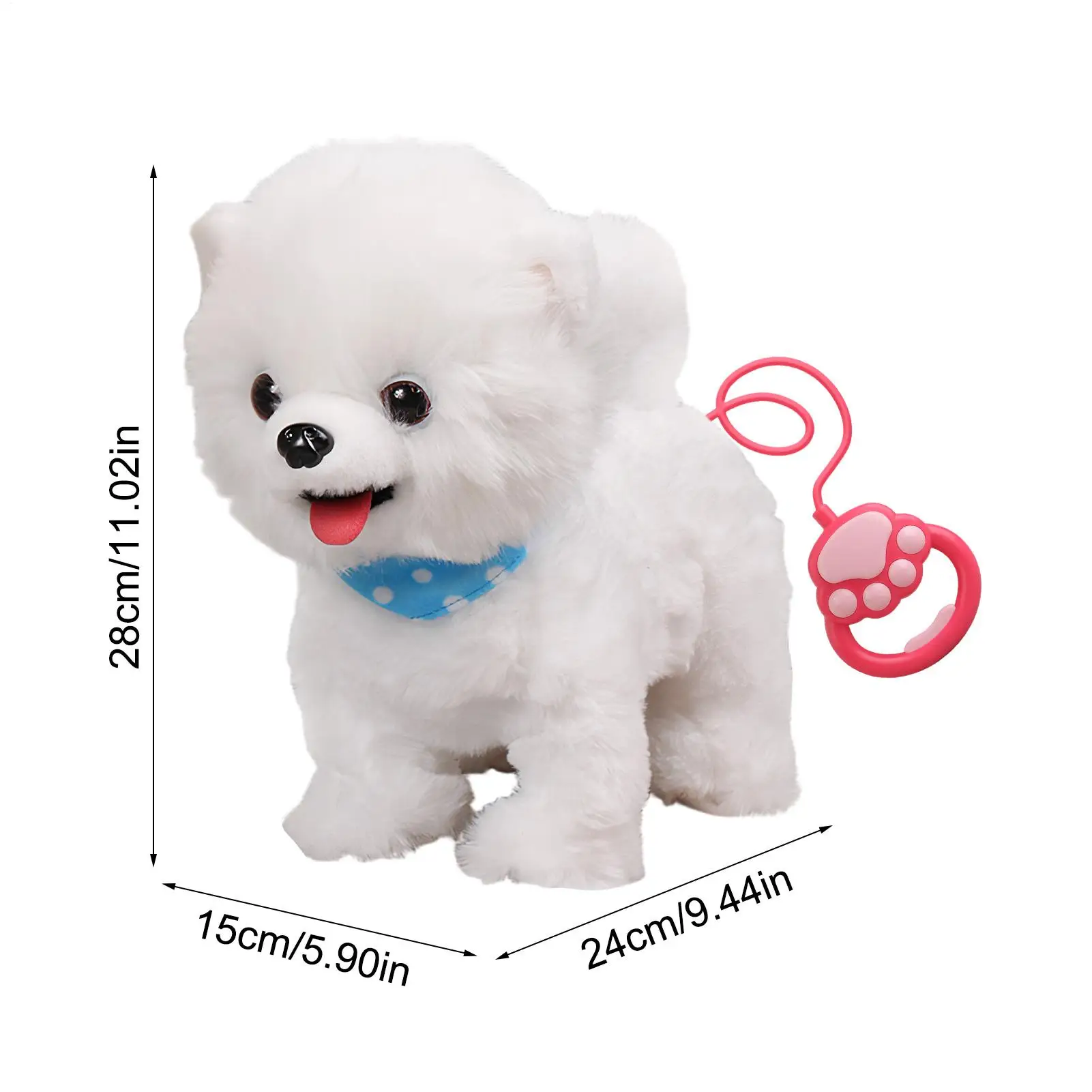 หุ่นยนต์ลูกสุนัข ของเล่นสัตว์เลี้ยงแบบโต้ตอบ หุ่นยนต์จำลองการเล่นสุนัข สำหรับเด็กชาย เด็กหญิง ใช้ได้ที่บ้าน เดินทาง ห้องเรียน ห้องนอน