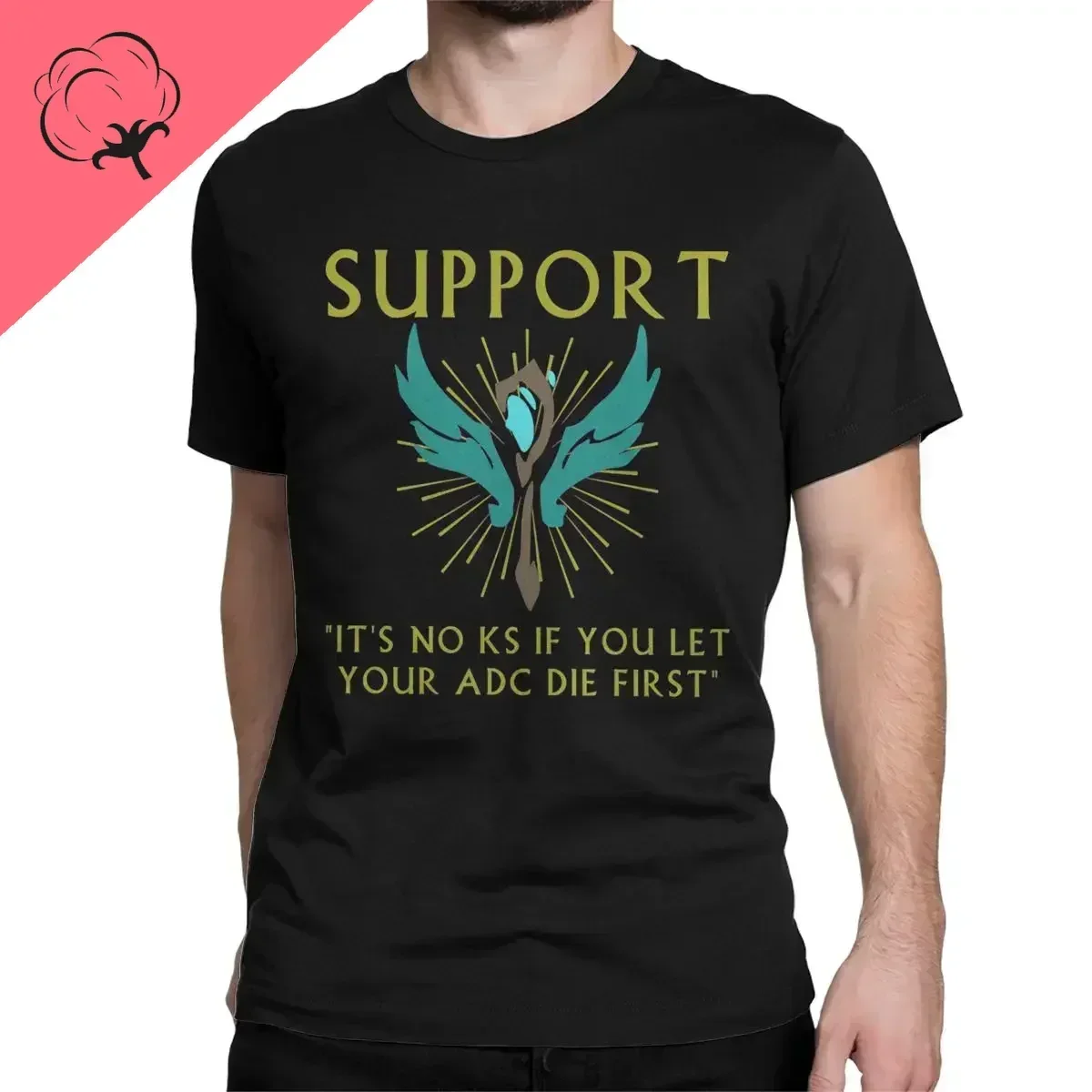 League Of Legends It's No Ks If You Let Your Adc Die First for Men Women T Shirt LOL Funny Tees  T-Shirt