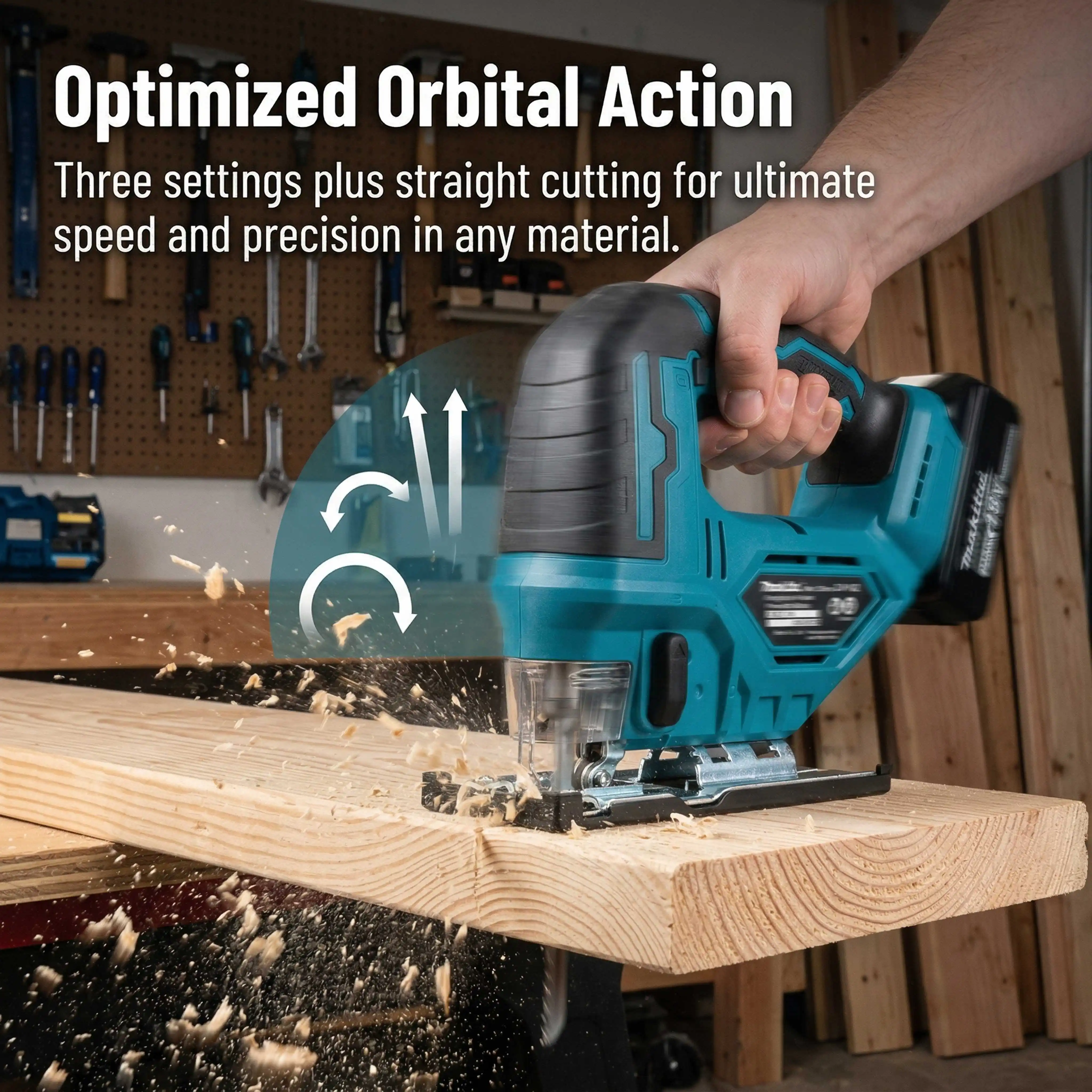Makita DJV182Z Bare Tool 18V 340W Brushless Cordless Barrel Handle Jigsaw With Saw Blade No Lithium Battery