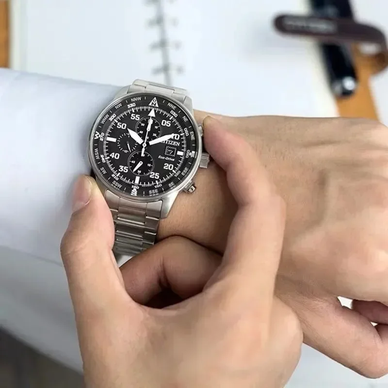 Montre à quartz en acier inoxydable pour hommes, antichoc, affichage de touristes, affaires, loisirs, marque de luxe, mode