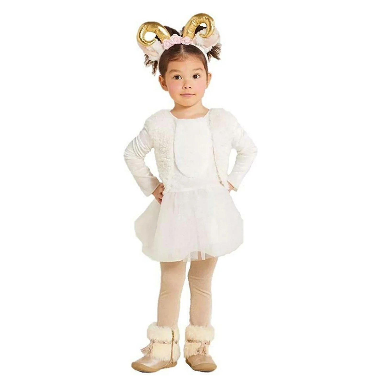 Kids Animal Costumes Lamb Sheep Cosplay Boys Girls Romper For Children Purim Carnival Party Wear ﻿