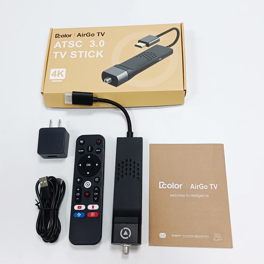 

Factory Direct Sales Tvstick Amlogic S905Y4 Quad Core 2+8GB 4k Android 11 ATSC 3.0 TV STICK