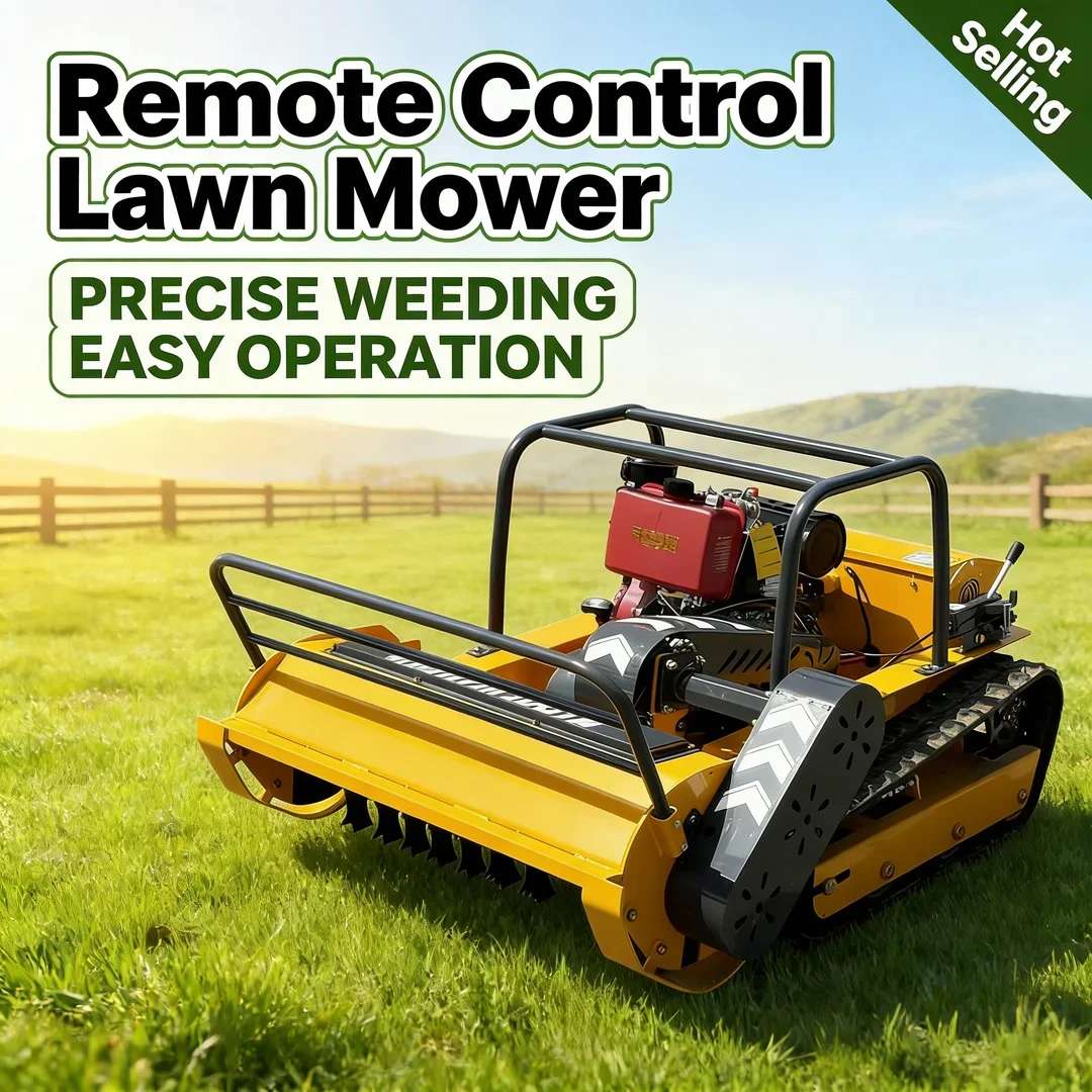 

Customized New Agriculture Flail Lawn Mower - Hot Selling Multifunctional RC Remote Control Farm Garden Tool