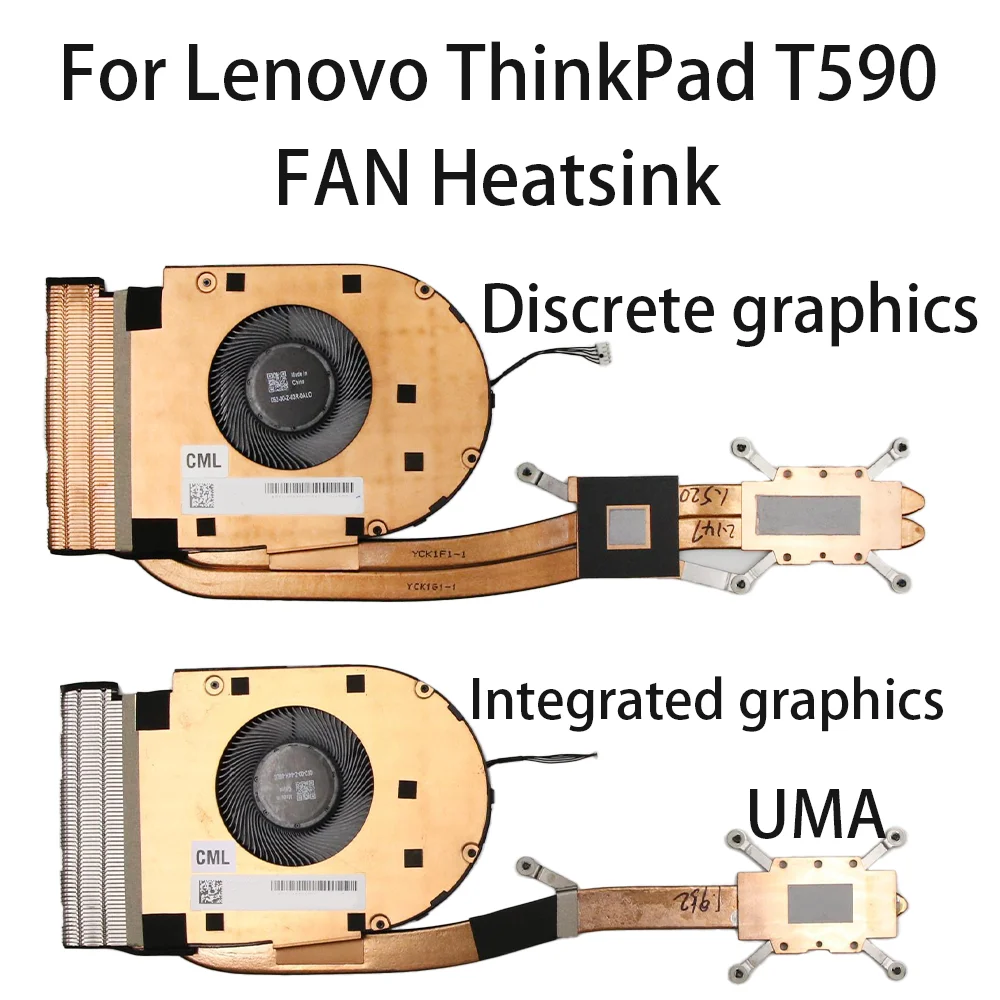 

Original for Lenovo ThinkPad T15 Gen 1 Laptop Cooling Fan Heatsink Integrated graphics/Discrete graphics 5H40W36707 5H40W36708