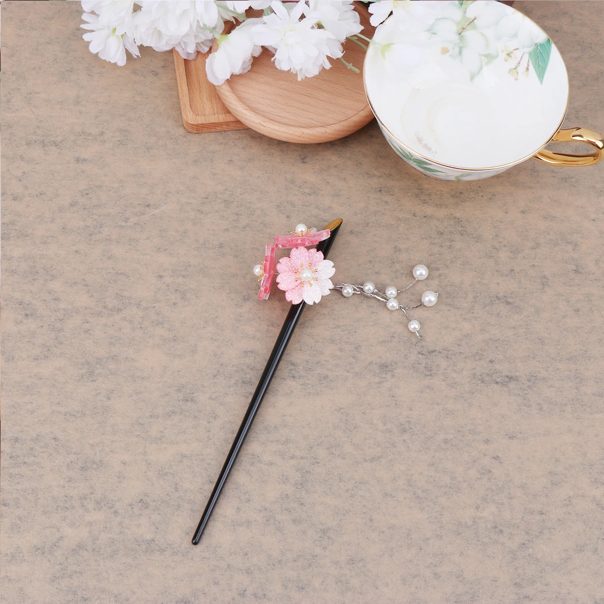 

Bridal Hairpin Women Accessories Sticks Tassel Tassel Hair Sticks Flowers Elegant Durable Retro Hairstyle DIY Gift