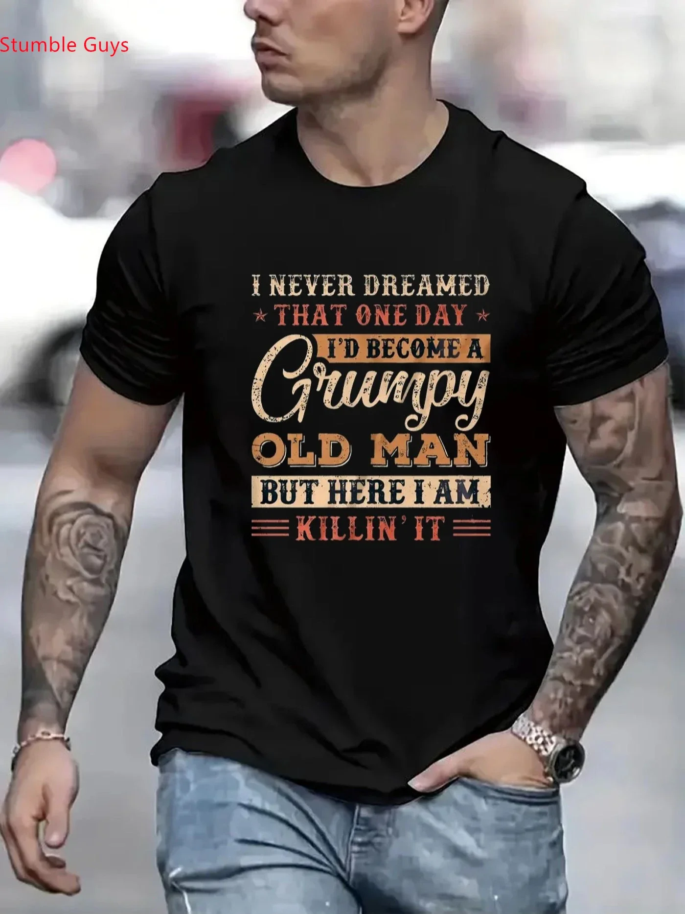 T-shirt de sport pour homme, manches courtes, respirant, séchage rapide, imprimé décontracté, pour la gym et le fitness, été